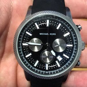 Michael Kors men’s silver face Watch